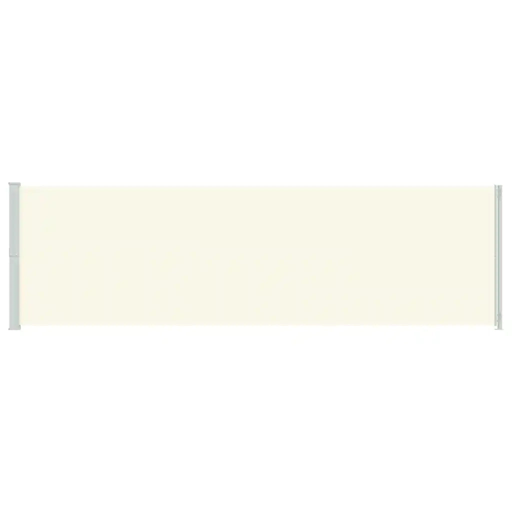 Tenda da Sole Laterale Retrattile per Patio 180x614 cm Crema 317965