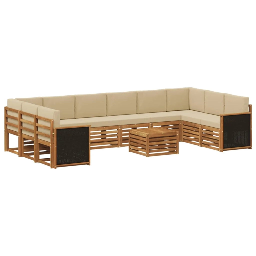 Set di divani da esterno 8 pz Naturale 3384914