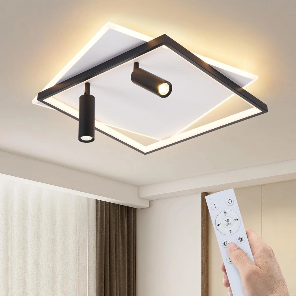 ZMH Faretto da soffitto LED 2 luci acrilico moderni dimmerabili per soggiorno