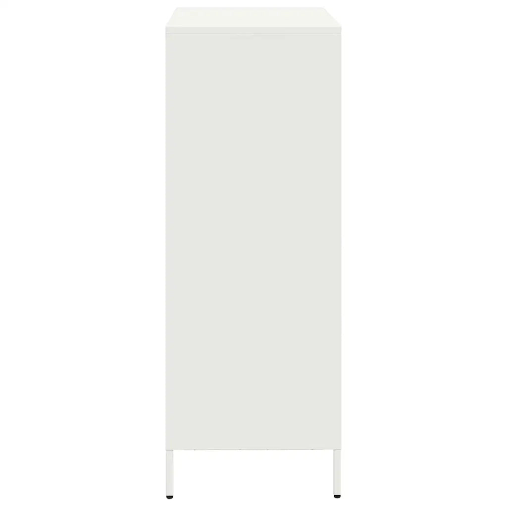 vidaXL Credenza Bianca 68x39x103,5 cm in Acciaio