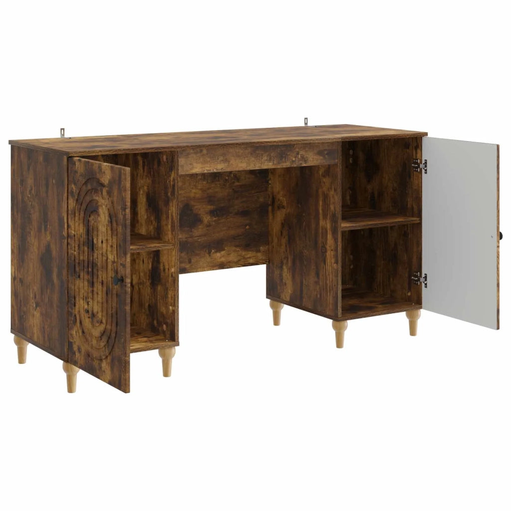Scrivania Rovere Fumo 142,5 x 50 x 75 cm Legno ingegnerizzato 3414581