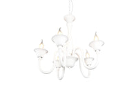 Lampadario da Interno  E14 in Metallo Bianco Opaco