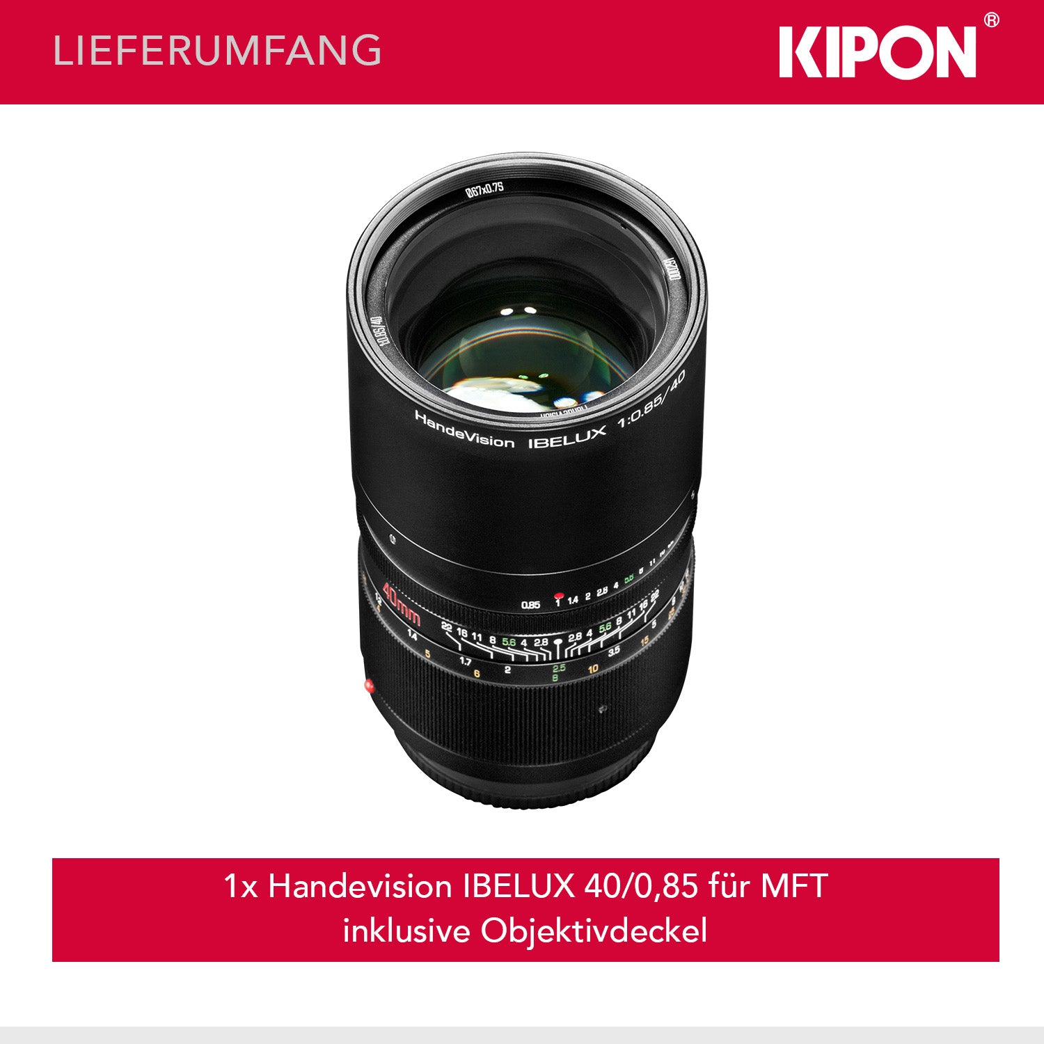 Handevision Ibelux 40mm F0,85 APS-C MFT nero