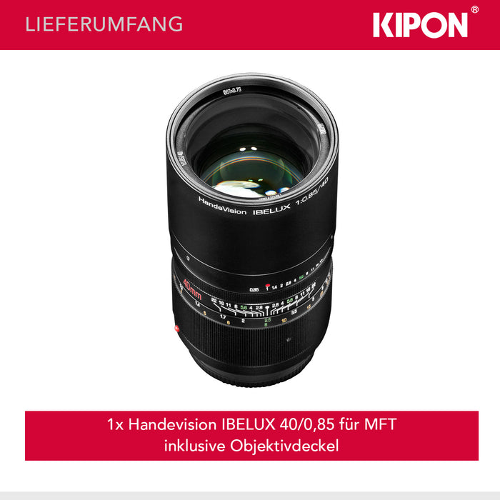 Handevision Ibelux 40mm F0,85 APS-C MFT nero