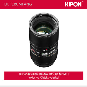 Handevision Ibelux 40mm F0,85 APS-C MFT nero