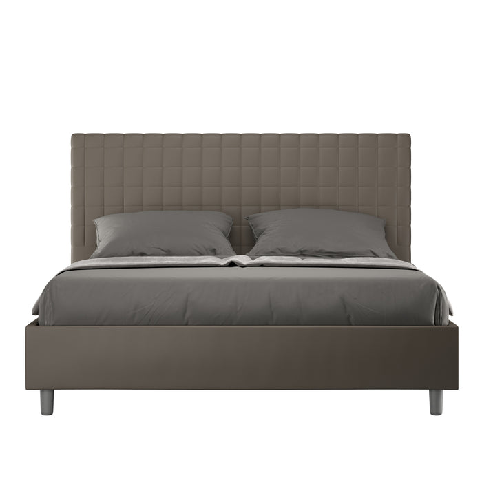 Letto Matrimoniale 160x200 cm con Rete Sunny Cappuccino