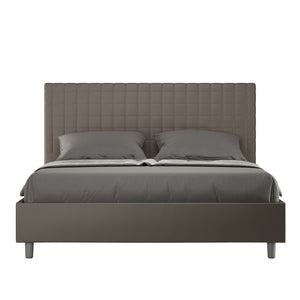 Letto Matrimoniale 160x190 cm con Rete e Contenitore Sunny Cappuccino