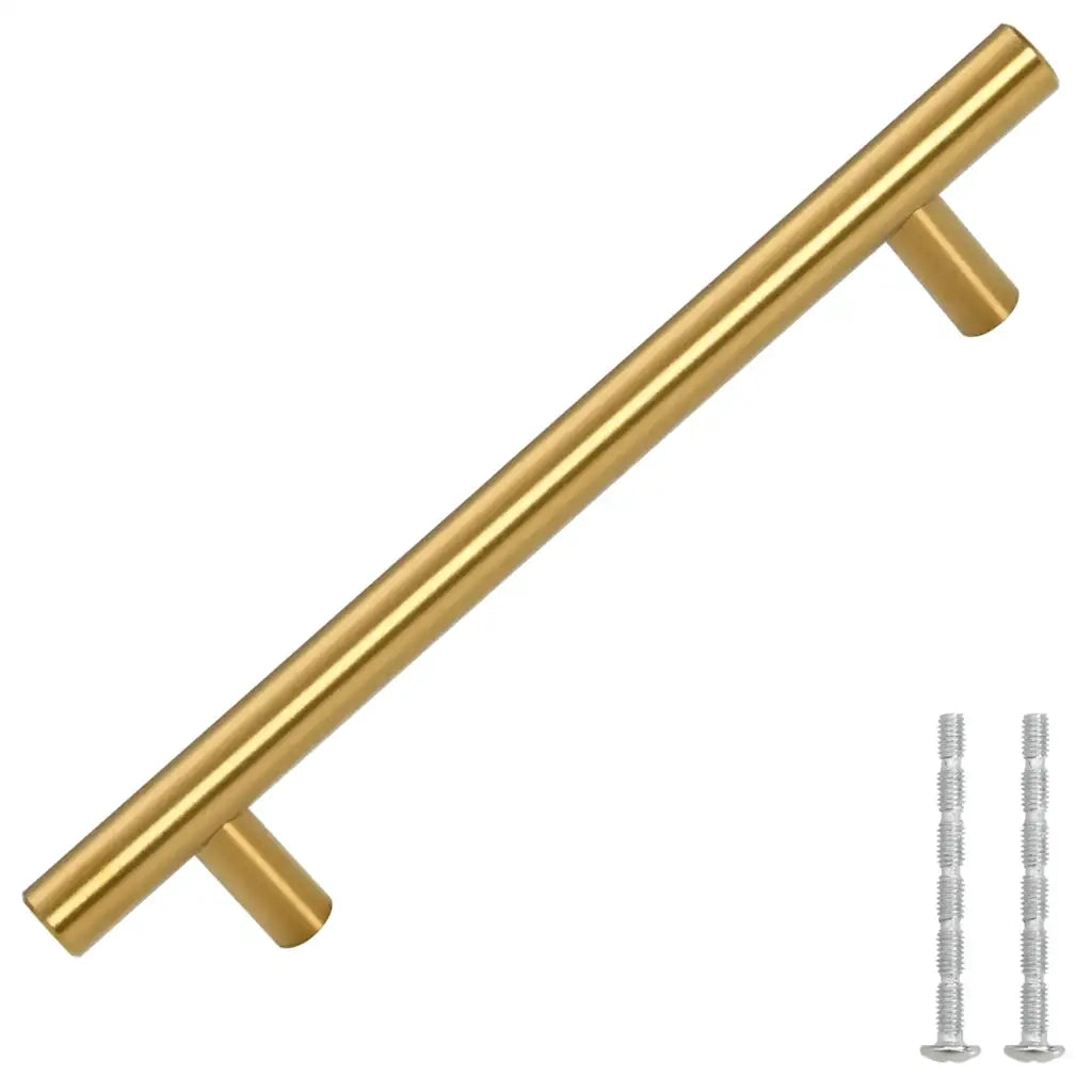 Maniglie per Mobili 10 pz Oro 128mm in Acciaio Inox CFW4597272