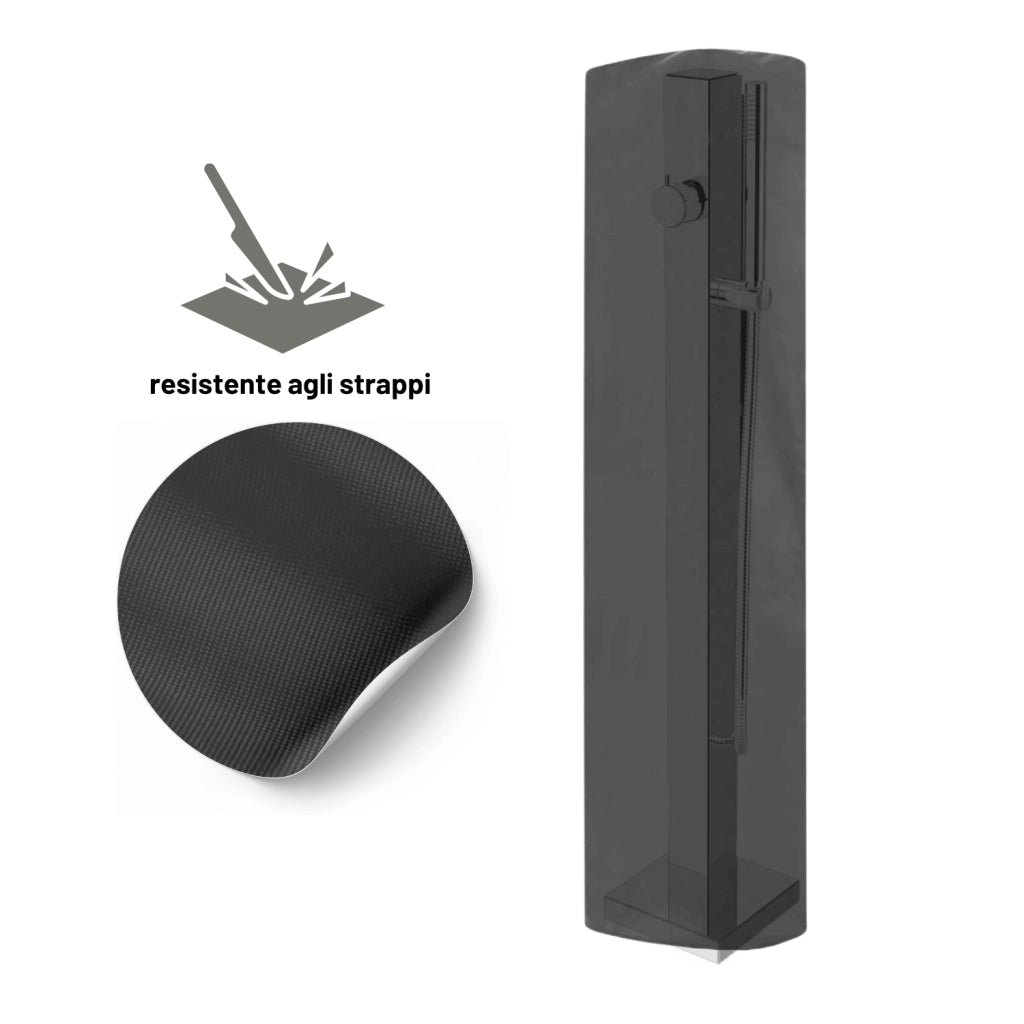 Custodia protettiva doccia esterna impermeabile antivento rivestimento anti uv *** modello salice, confezione 1