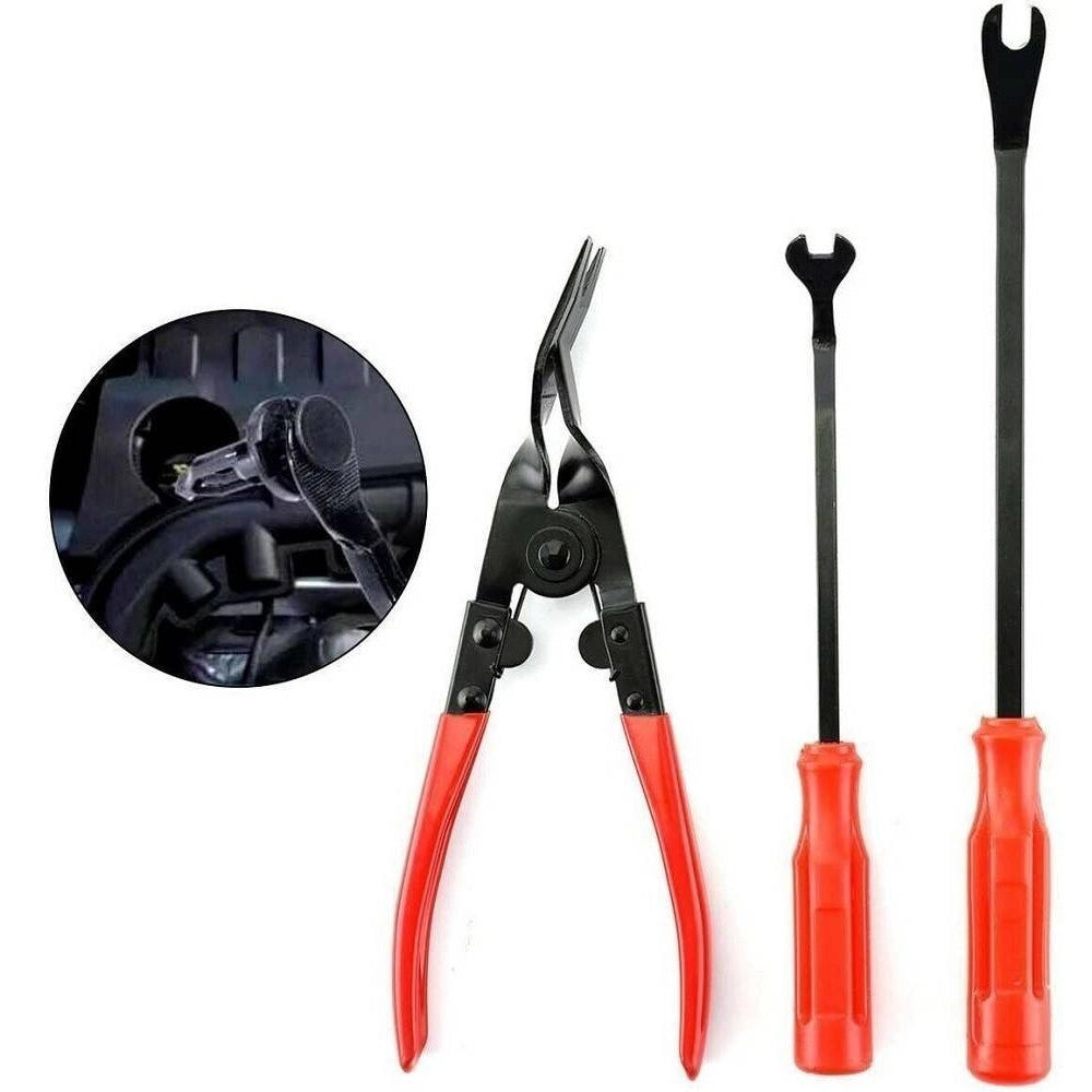 Trade Shop - Set 19 Pz Smontaggio Rimozione Pannelli Portiere Clip Auto Stereo Cruscotto 19pz -