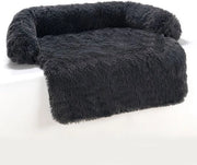 Matrimoniale cuscino per cani, panca per gatti e cani, coperta calda Adatto per l'inverno, gabbia per cani, gabbia per cani portatile, gabbia per cani lavabile, cuscino per cuccioli 105*95*15 (nero)