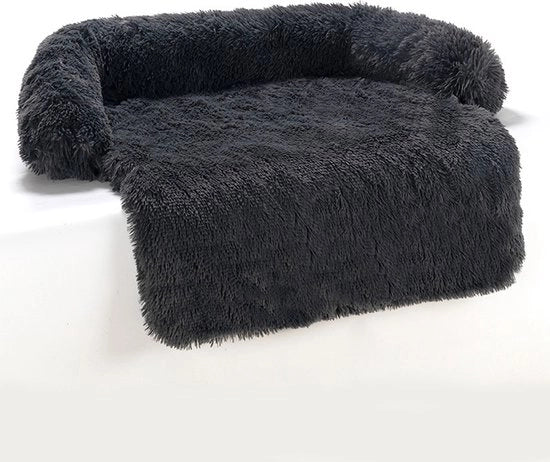Matrimoniale cuscino per cani, panca per gatti e cani, coperta calda Adatto per l'inverno, gabbia per cani, gabbia per cani portatile, gabbia per cani lavabile, cuscino per cuccioli 105*95*15 (nero)