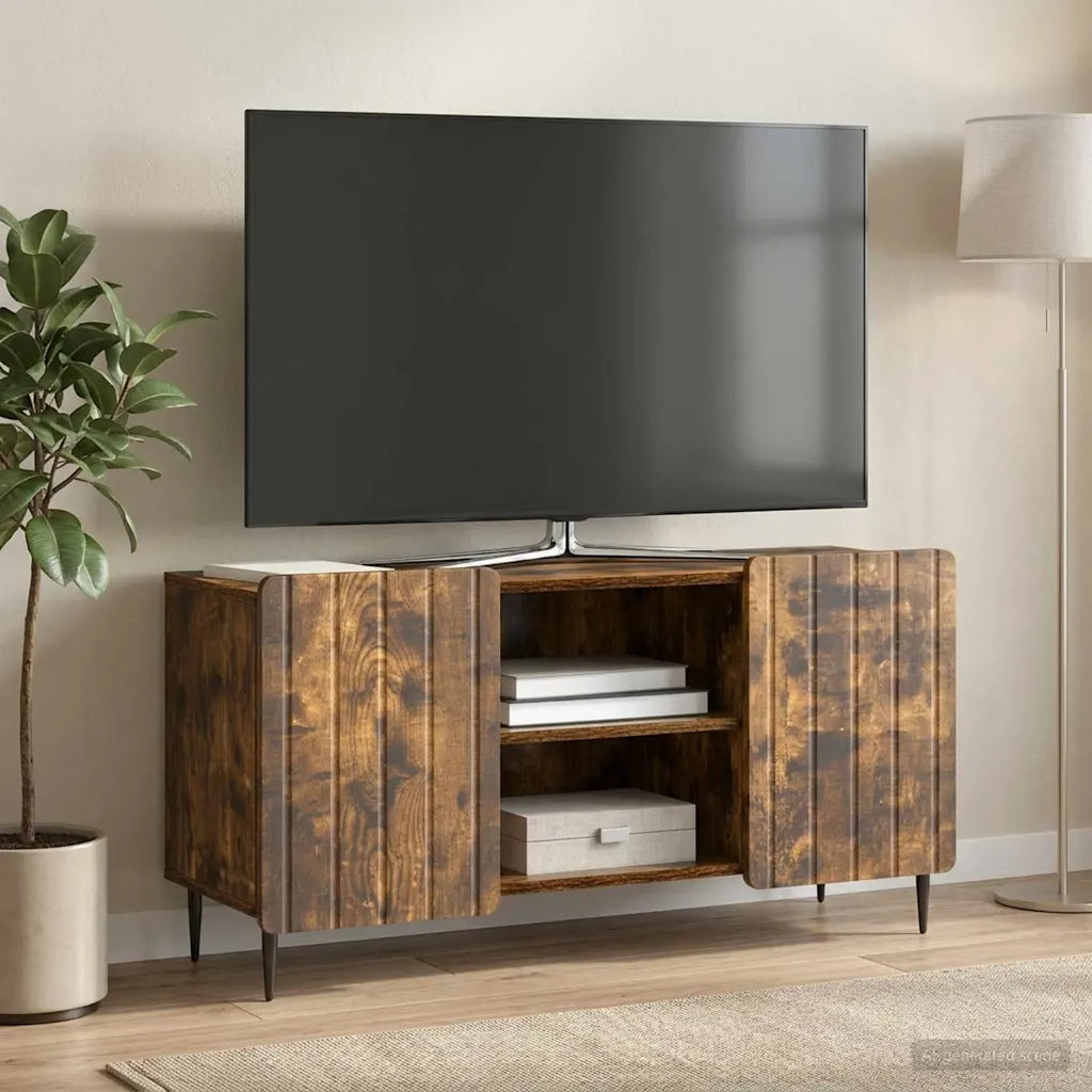 Mobile TV Rovere Fumo 102 x 34,5 x 52 cm Legno ingegnerizzato 894470