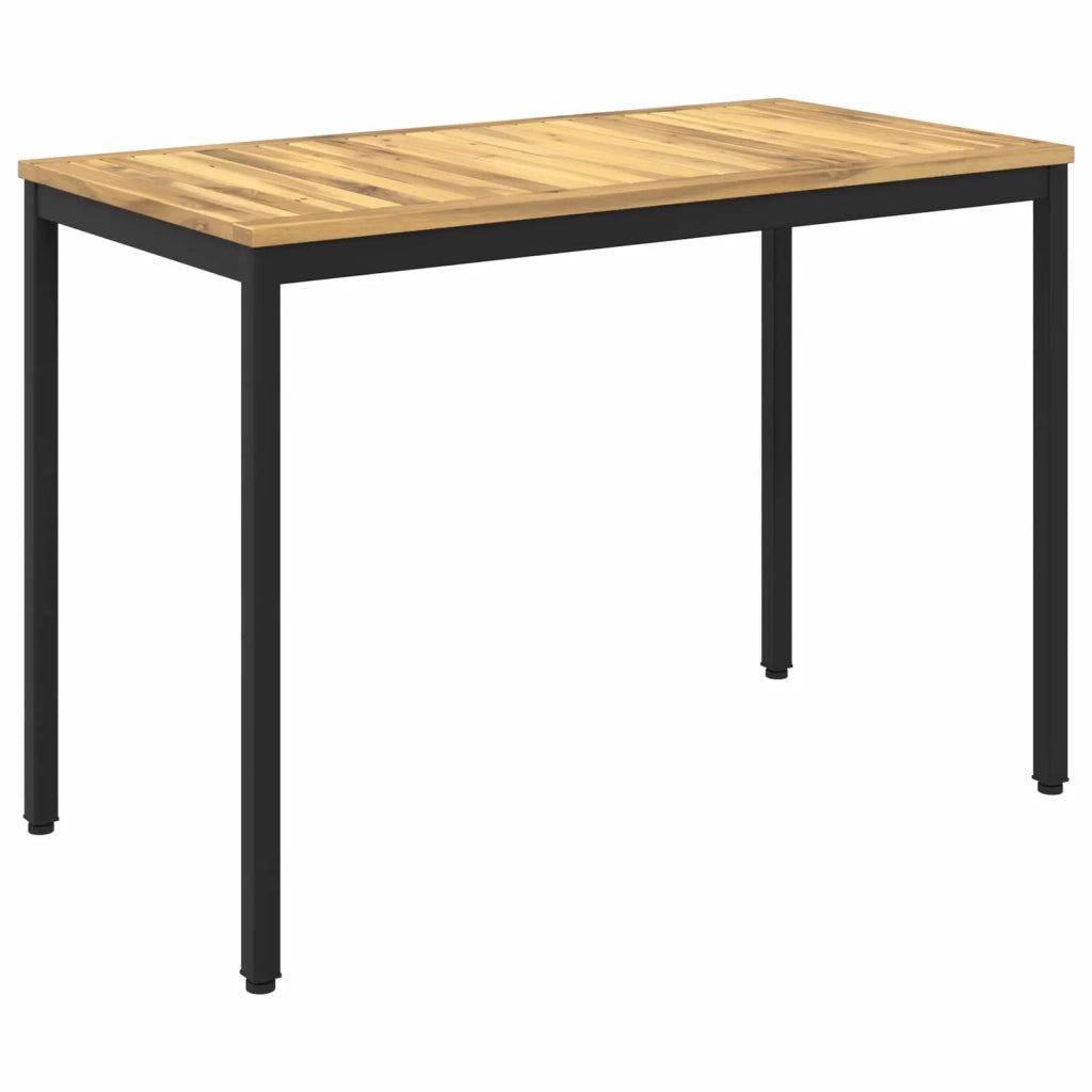 Tavolo da cena da giardino Bianco e Nero 108,5 x 55 x 75 cm 901760