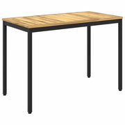Tavolo da cena da giardino Bianco e Nero 108,5 x 55 x 75 cm 901760