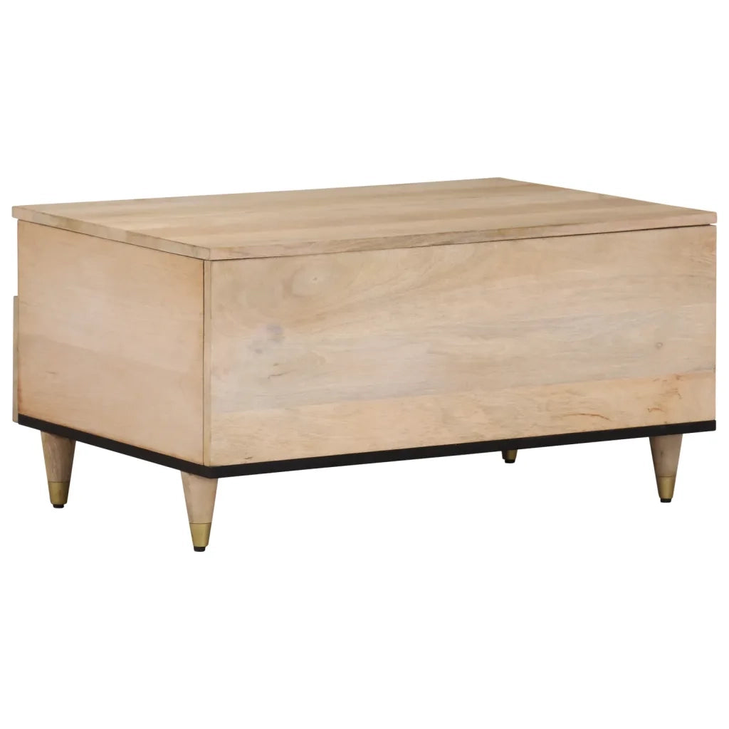 Tavolino da salotto | Tavolino da caff¨¨ | Tavolino da Soggiorno 80x54x40 cm in Legno Massello di Mango