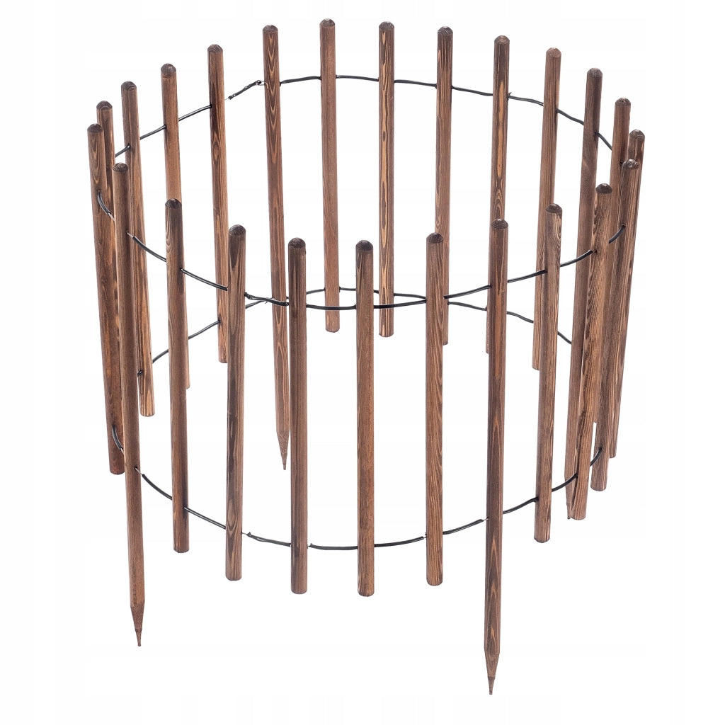 Recinzione da giardino KADAX Palisade, 230 cm, in legno, da interrare, marrone.