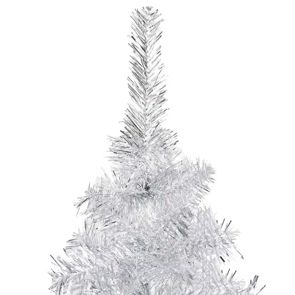 Albero di Natale Preilluminato con Palline Argento 120 cm PET 3077608
