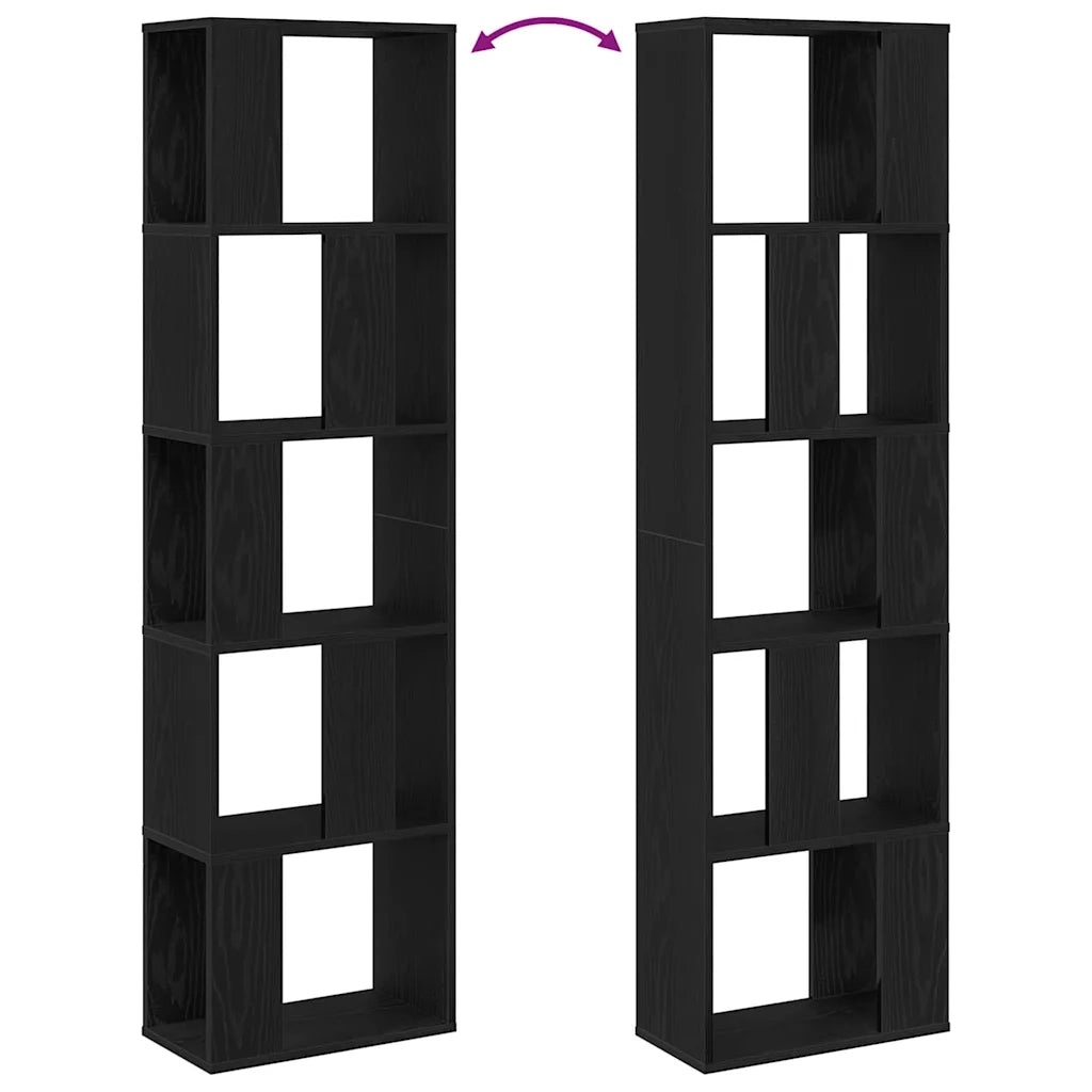 Libreria Rovere Nero 45 x 23,5 x 162,5 cm 868058