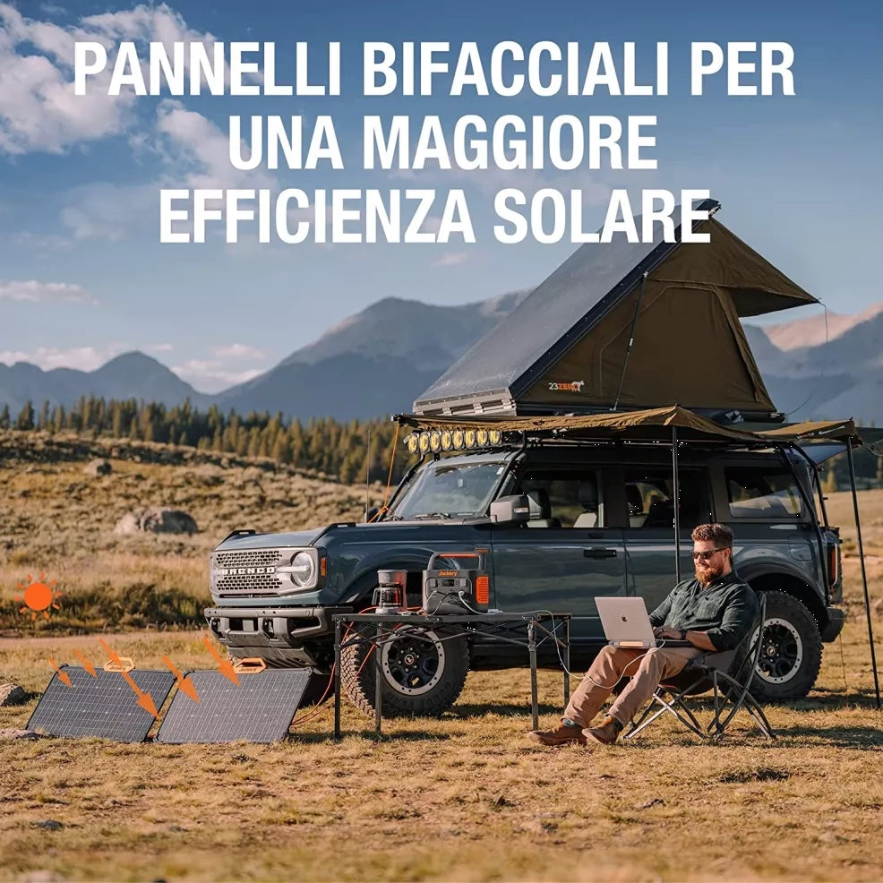 Jackery SolarSaga 80. pannello solare. IP68 impermeabile. compatibile con tutte le centrali elettriche Jackery