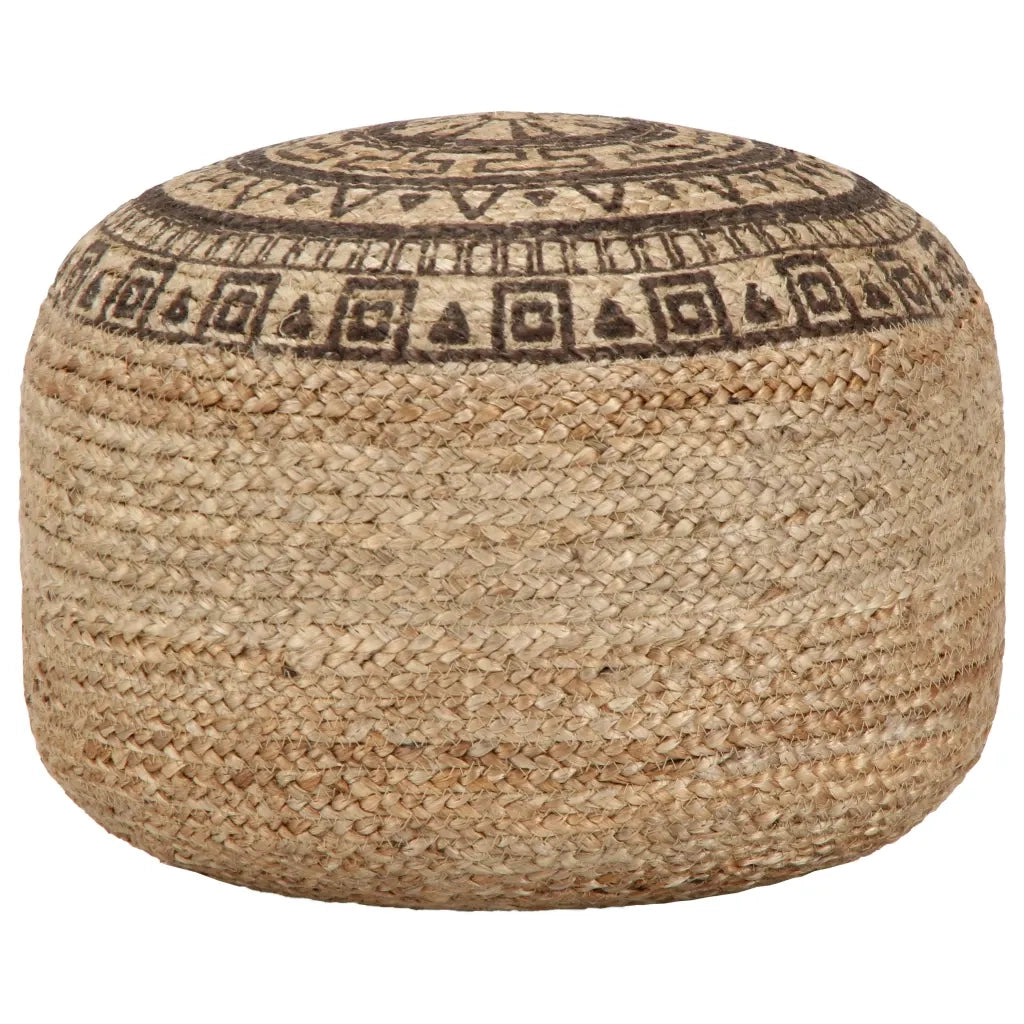 Pouf Lavorato a Mano Marrone 45x30 cm in Juta cod mxl 68892
