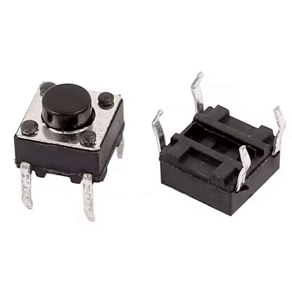 Microinterruttori 6x6 mm per Telecomandi Cancelli – Alta Qualità e Durata | Dimensioni Compatte | Set di 10 Pezzi