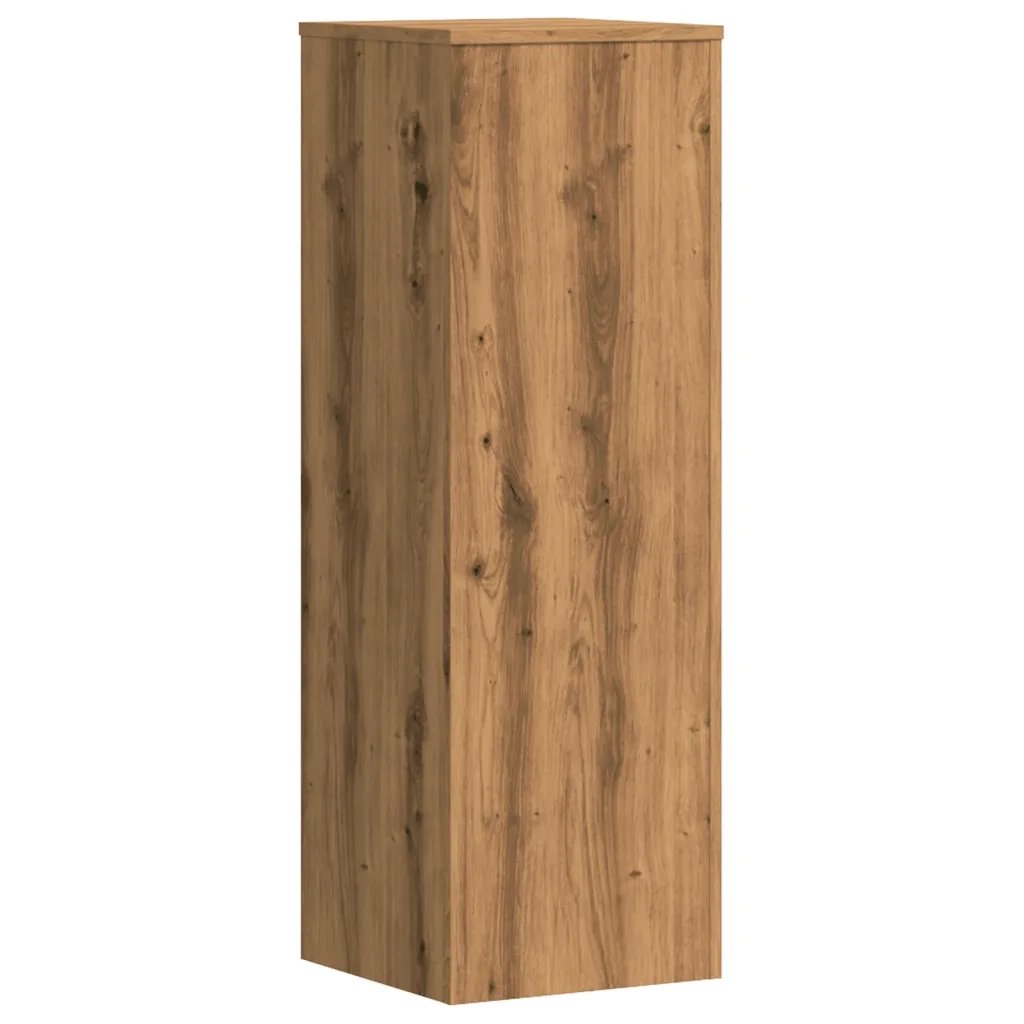 Supporti Piante 2 pz Rovere Artigianale 33x33x100cm Multistrato
