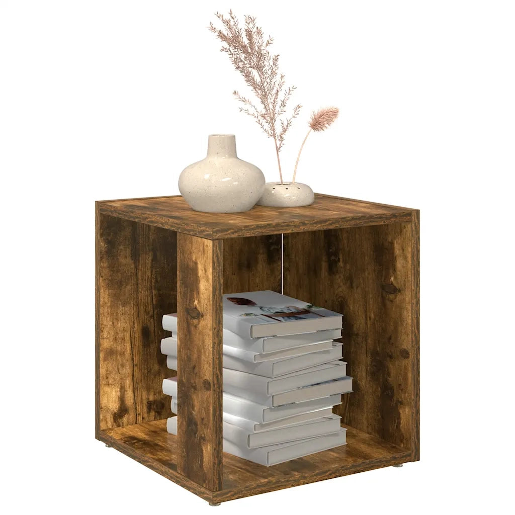 Tavolino da Salotto Rovere Fumo 33x33x34,5 cm Legno Multistrato cod mxl 16353