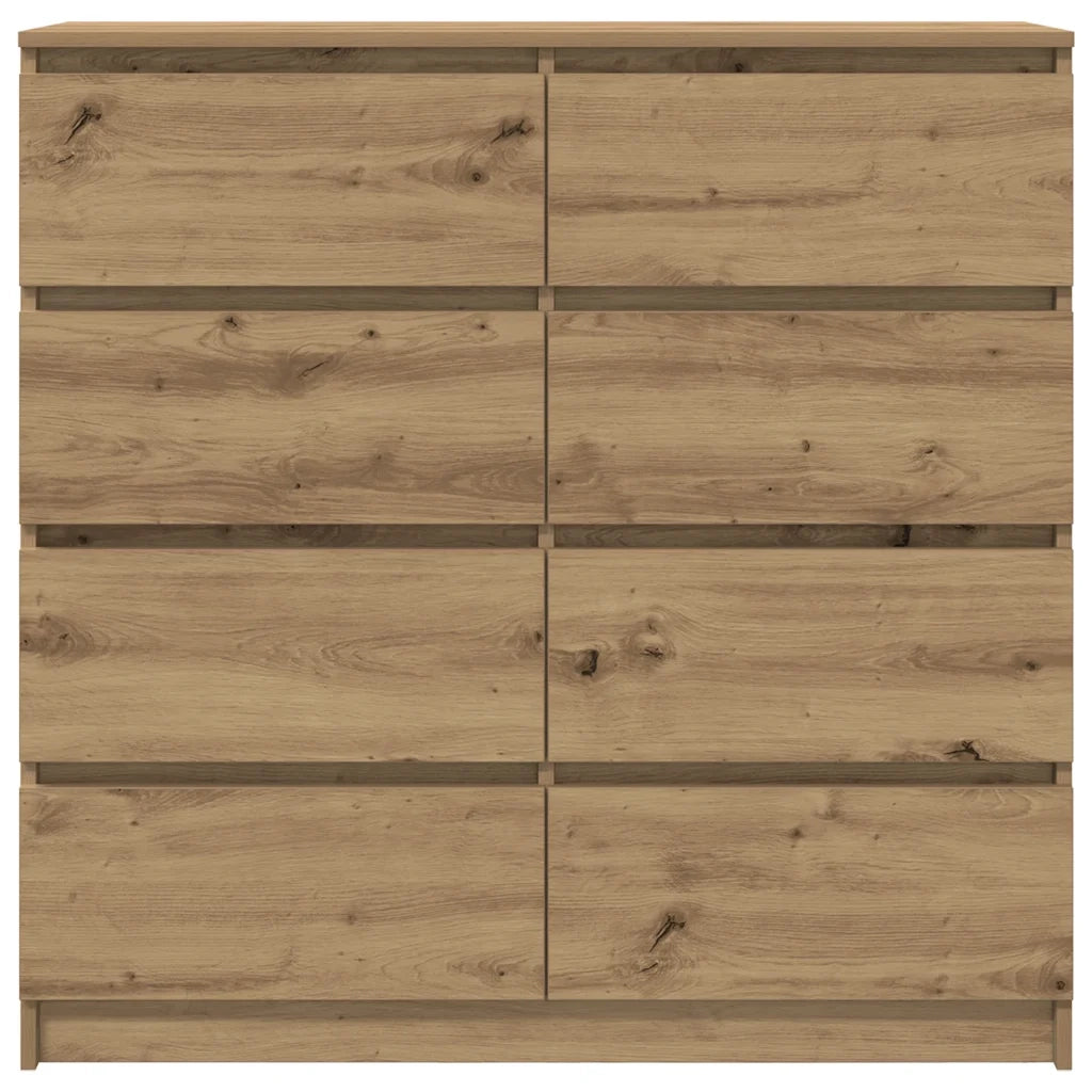 Credenza Rovere Artigianale 100x35x99 cm in Legno Multistrato 3328497