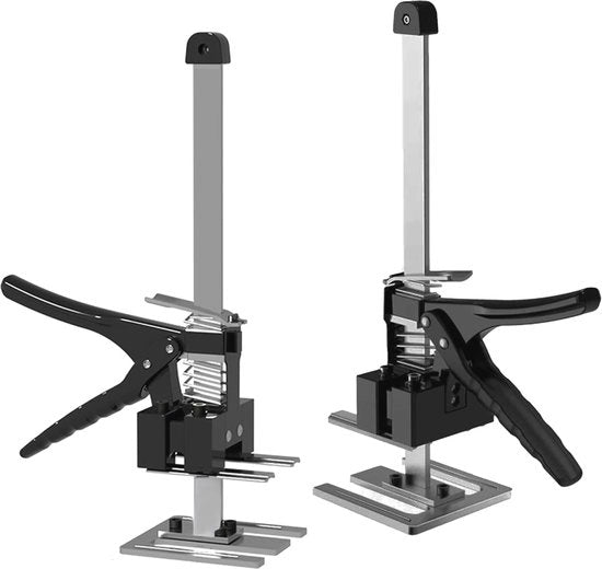 Due manubrii di sollevamento, attrezzi manuale, sollevatore fino a 240 kg, supporti telescopici, rampa regolabile in altezza