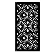EVENTAILS - Pannello in PVC traforato - Parasole Colore: nero, Misura: 98x198 cm