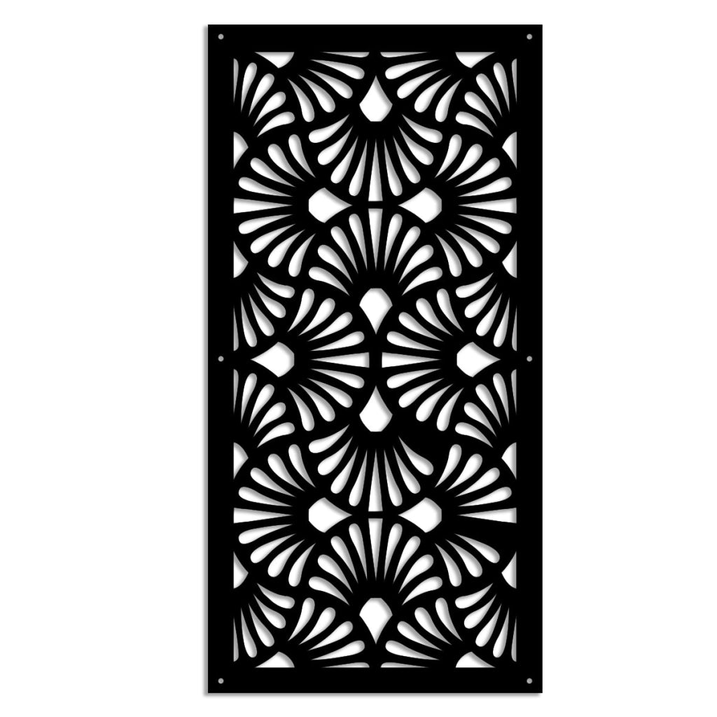 EVENTAILS - Pannello in PVC traforato - Parasole Colore: nero, Misura: 98x198 cm
