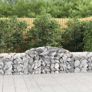 Cesti Gabbioni ad Arco 11 pz 300x50x60/80 cm Ferro Zincato 3146674