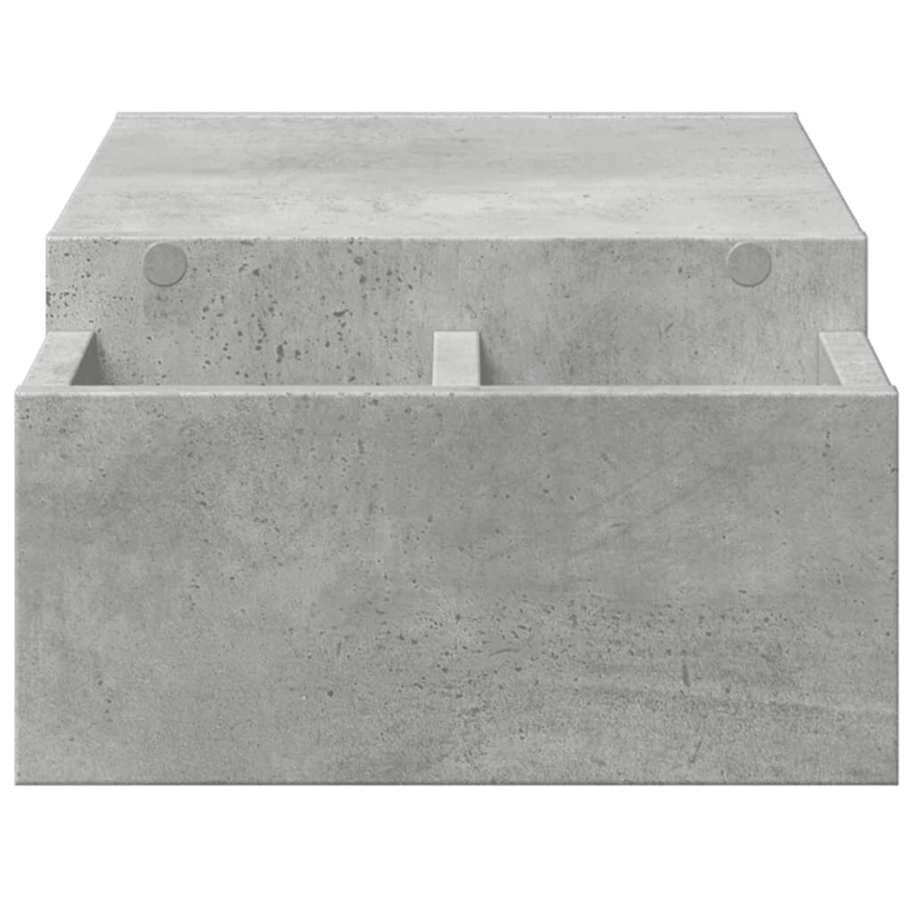 Supporto per monitor scrivania con contenitore legno ingegnerizzato grigio 02_0044926