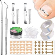 Set di correttura unghie integrate 212 pezzi - Correttura unghie - Trimmer unghie - Adesivo per unghie - Adesivi per correttura - Cura dei piedi - Correttura unghie per bambini