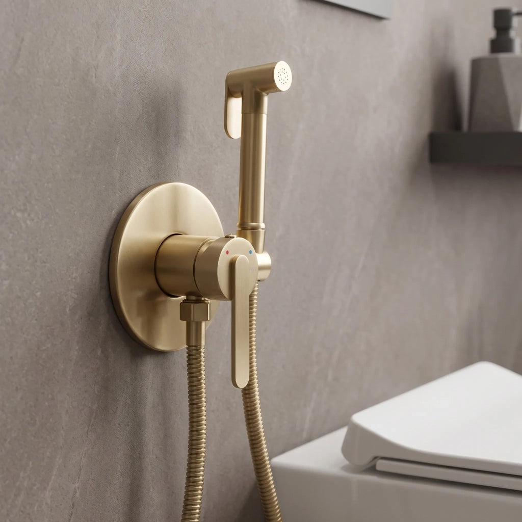 Rubinetto Bidet Rea Ontario Brush Gold