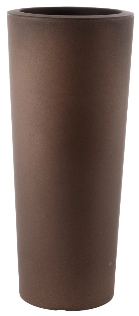 Vaso Ø40x90 cm in Polietilene Tulli Schio Cono Essential 90  Bronzo