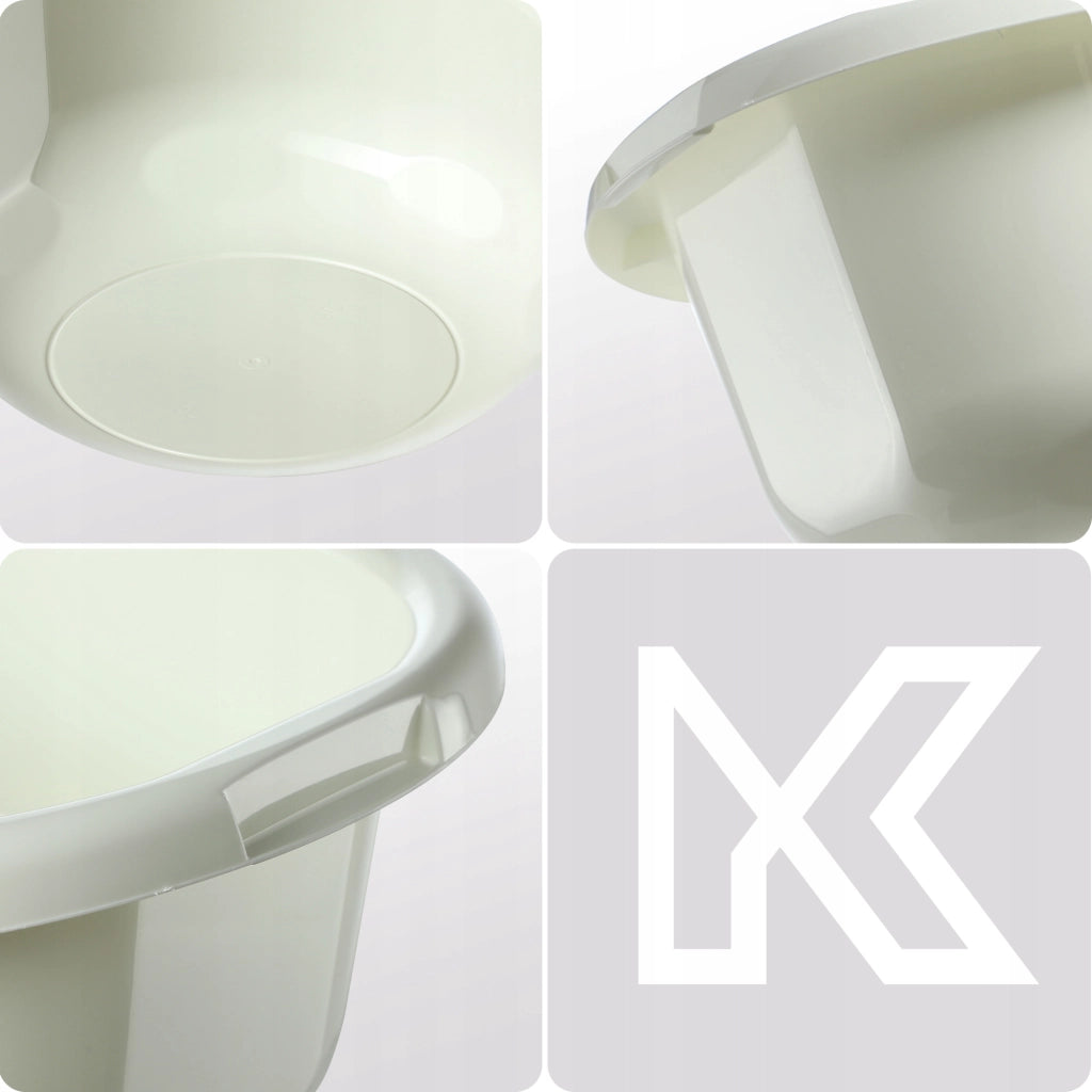 Bacinella in plastica KADAX da 1,9 litri, rotonda, con manici