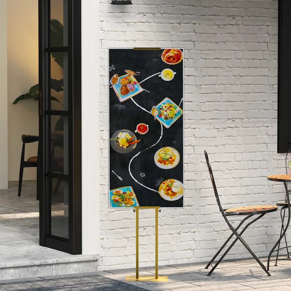 Espositori per Fiere 2 pcs Oro 30 x 23,5 x 210 cm Acciaio 3407636