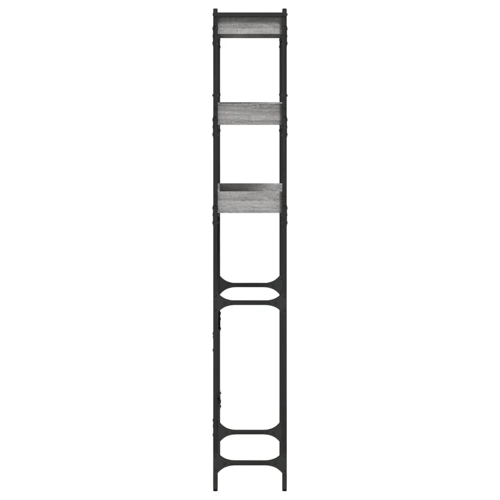Scaffale per Lavatrice Grigio Sonoma 67x25x163 cm Multistrato 838981