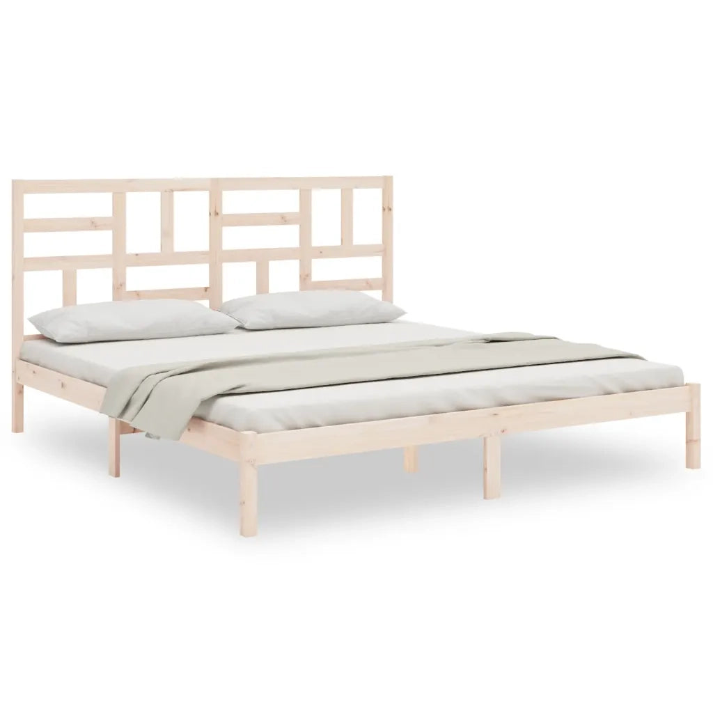 Giroletto senza Materasso-Struttura Letto in Legno Massello 180x200 cm