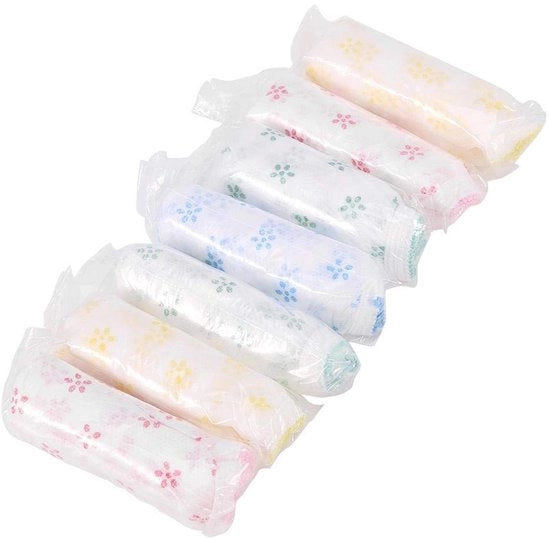 Slip Infradito 7 Pezzi - Riciclabile - Tela di Cotone - Taglia L/XL/XXL - Respirante - Materiale Soffice - Calze da Donna