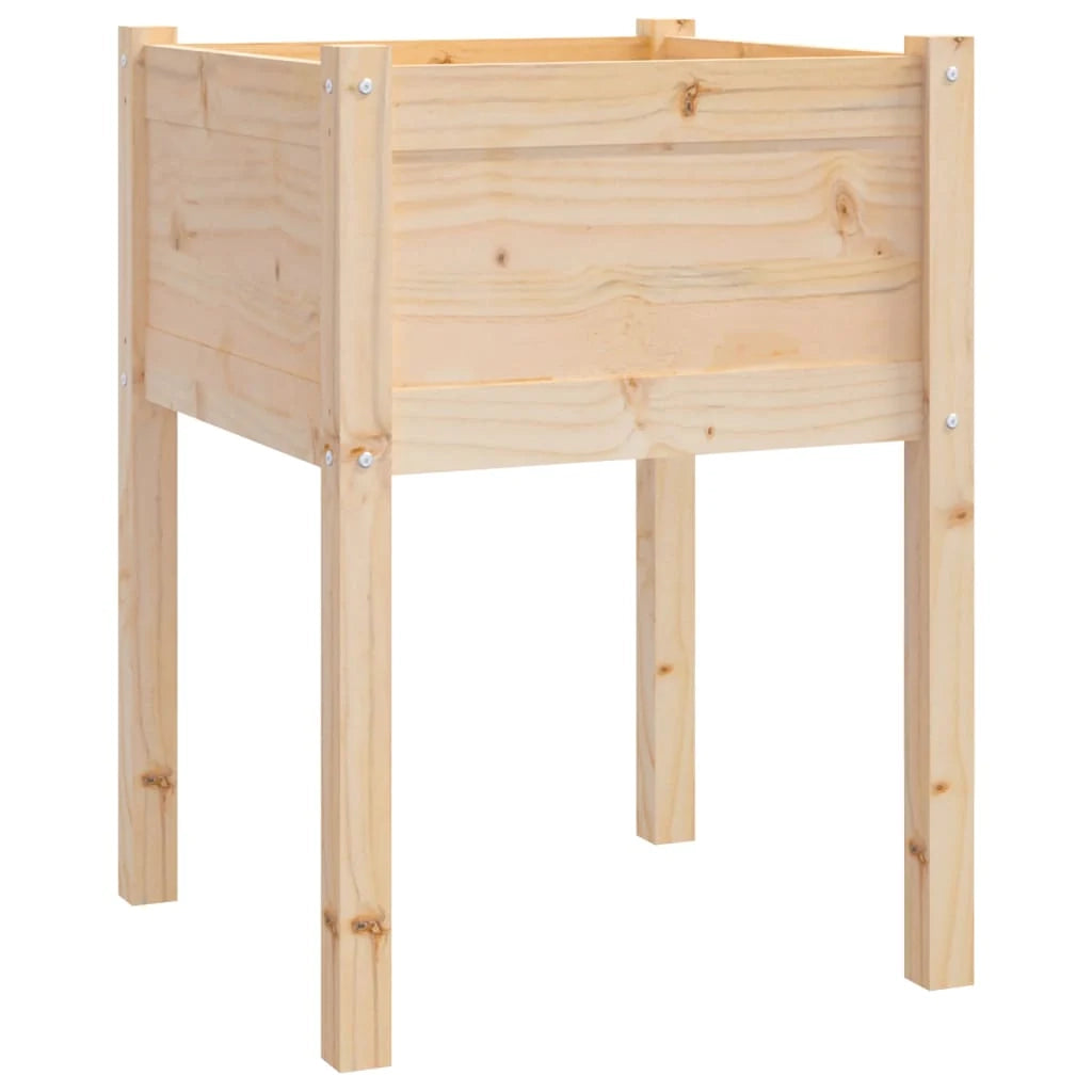 Fioriera aiuola rialzata fioriera aiuola giardino terrazze esterne set da 2 50 x 50 x 70 cm legno di pino massiccio marrone 02_0038902