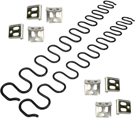 Supporti per divano - 2 pezzi - 508 cm - con clip a S - 40 fili - set di diametri.