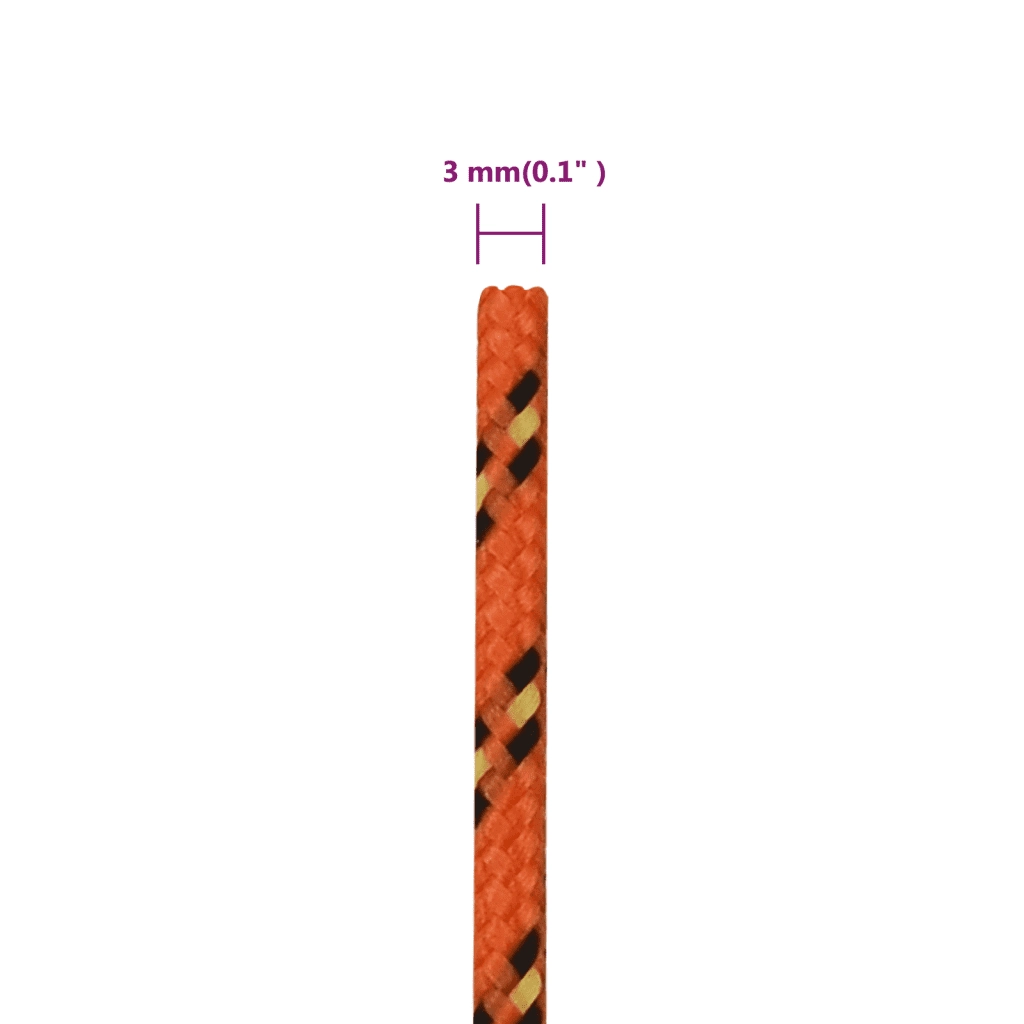 Corda per barca Arancione 3 mm 250 m in Polipropilene 152643