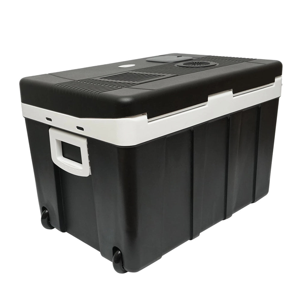 Frigorifero termoelettrico, capacità 50L, alimentazione 12V, potenza 48W con adattatore 220V, Breckner Germany.