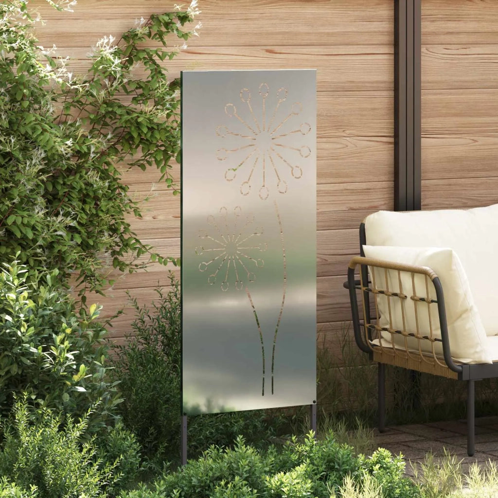 Schermo per privacy in giardino Traforo Argento 50 x 140 cm 876306