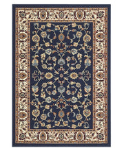Tappeto P2079 blu cm.140x200 motivo classico orientale persiano, economico resistente facile da pulire