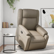 Poltrona Alzapersona Reclinabile Cappuccino in Similpelle 3205156