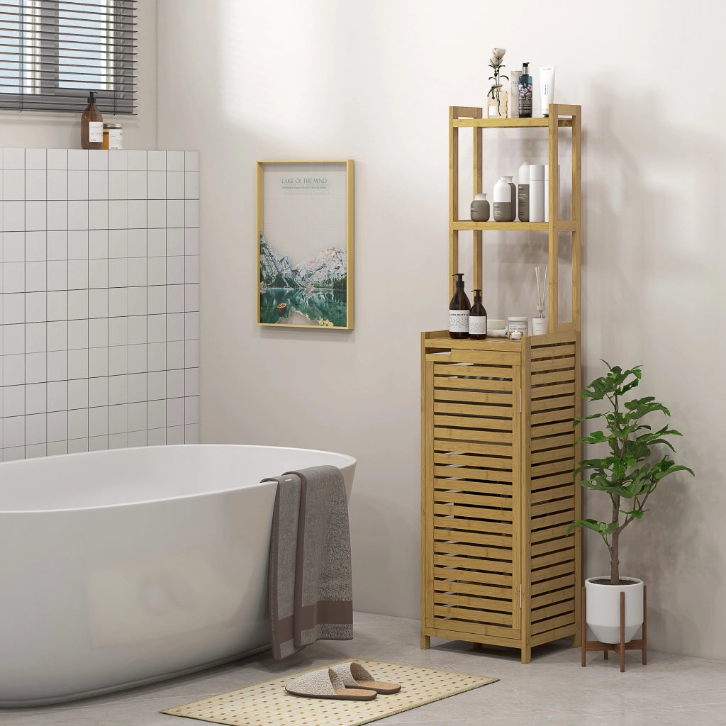 Colonna bagno in bamb¨´ ¨C zephmum ¨C 38.5x33x170 cm naturale